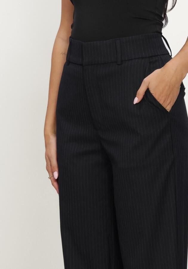 NEO NOIR Dames Broeken Nathalie Slim Pinstripe Pants Zwart - Foto 2