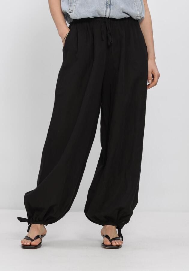 NEO NOIR Dames Broeken Roxane Balloon Linen Pants Zwart