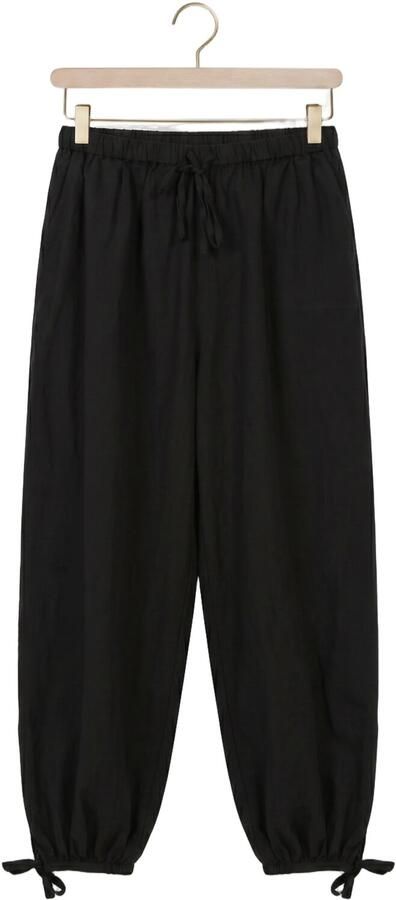 NEO NOIR Dames Broeken Roxane Balloon Linen Pants Zwart - Foto 4