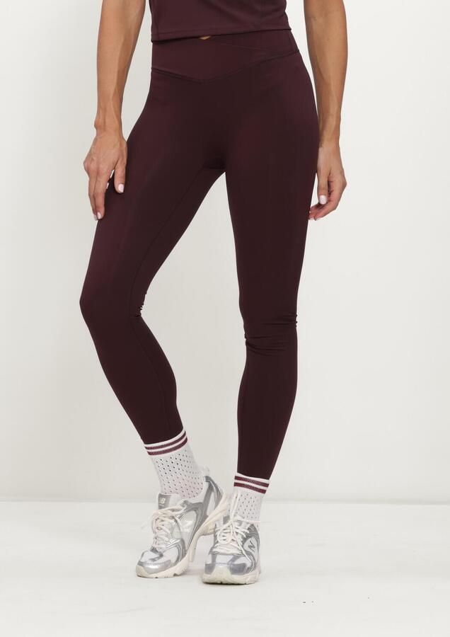 NEO NOIR Dames Broeken Sabina Wrap Leggings Bordeaux
