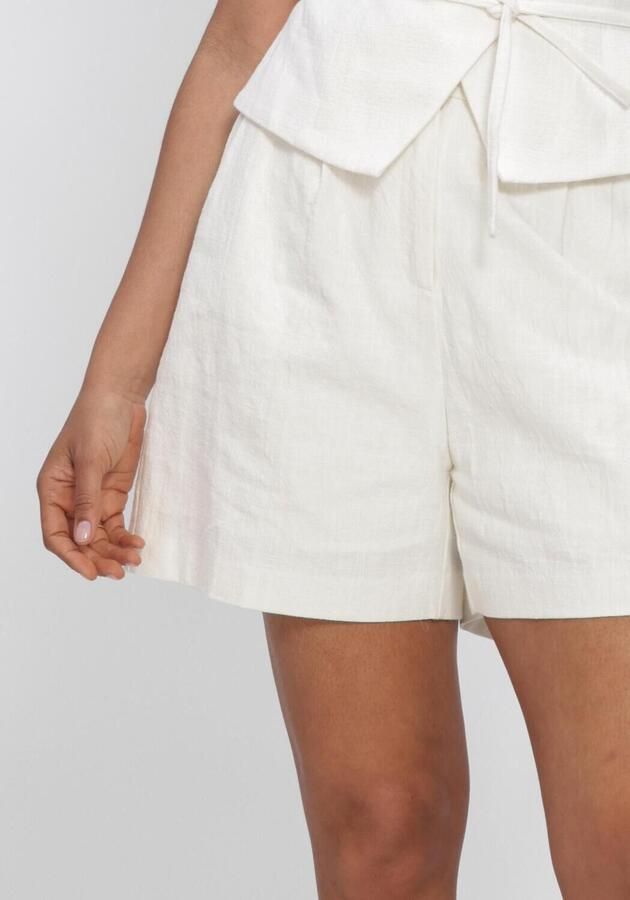 NEO NOIR Dames Broeken Sega Ramie Shorts Wit - Foto 4