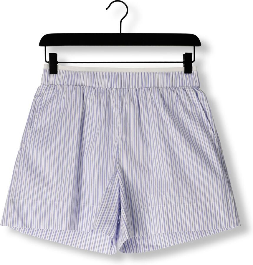 NEO NOIR Gestreepte Shorts voor Stijlvolle Zomerdagen Blue Dames