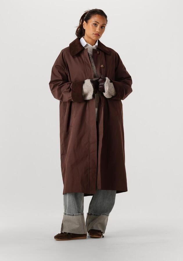 NEO NOIR Dames Jassen Anneli Cord Coat Bruin - Foto 4