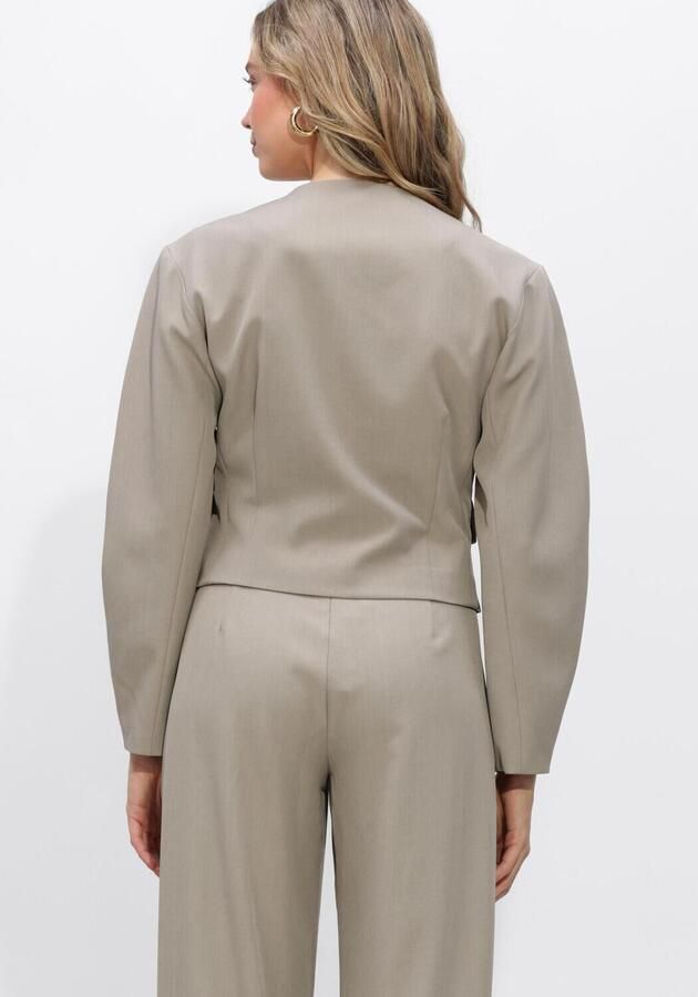 NEO NOIR Dames Jassen Aranti Structure Curve Jacket Zand - Foto 3