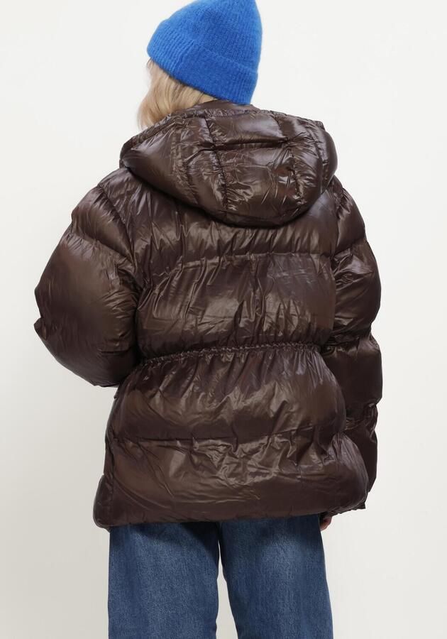 NEO NOIR Dames Jassen Clotilde Shiny Puffer Jacket Bruin - Foto 3