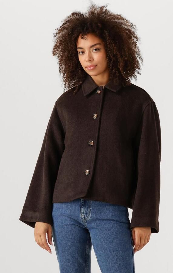 NEO NOIR Wollen jack met platte kraag model 'Hamra' - Foto 4