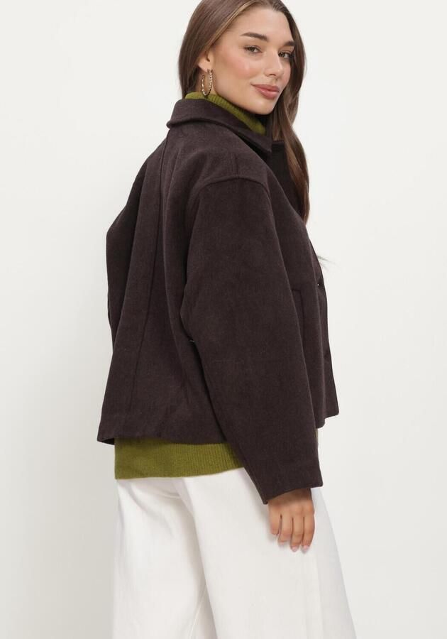 NEO NOIR Dames Jassen Hamra Wool Jacket Bruin - Foto 4