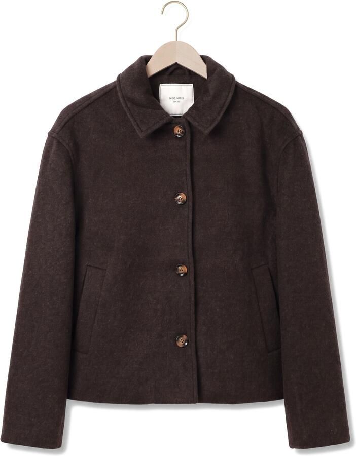 NEO NOIR Dames Jassen Hamra Wool Jacket Bruin - Foto 2