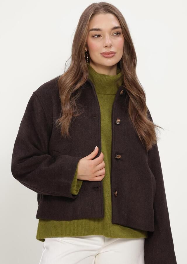 NEO NOIR Dames Jassen Hamra Wool Jacket Bruin - Foto 3