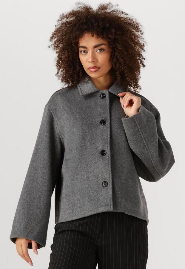 NEO NOIR Wollen jack met platte kraag model 'Hamra' - Foto 4