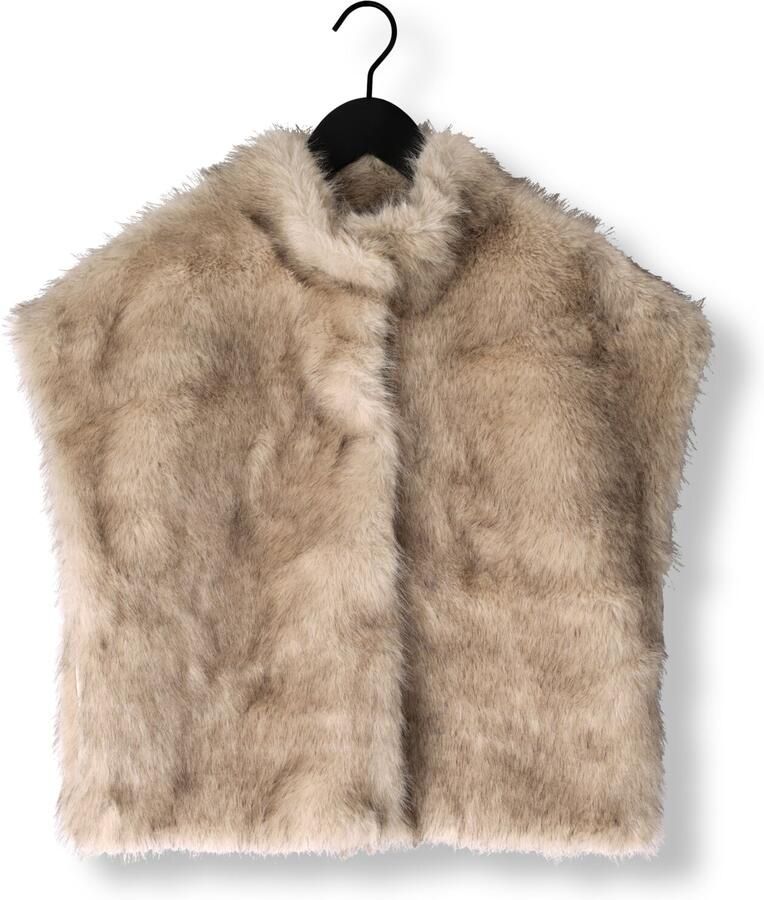 NEO NOIR Dames Jassen Kevini Faux Fur Vest Taupe