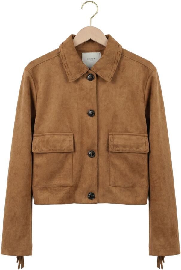 NEO NOIR Dames Jassen Lauron Faux Suede Jacket Camel - Foto 4