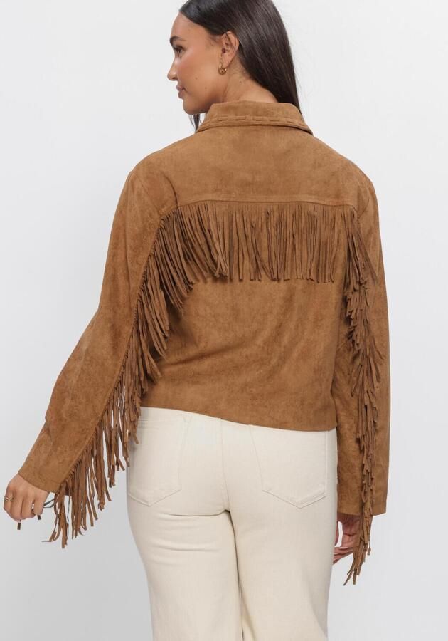 NEO NOIR Dames Jassen Lauron Faux Suede Jacket Camel - Foto 2