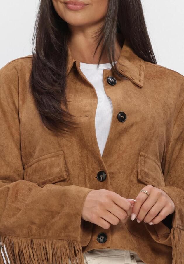 NEO NOIR Dames Jassen Lauron Faux Suede Jacket Camel - Foto 3
