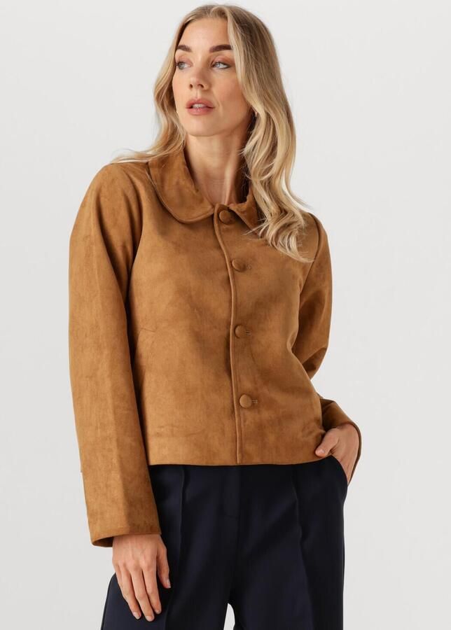 NEO NOIR Dames Jassen Nilo Faux Suede Jacket Camel - Foto 4