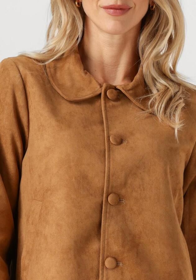 NEO NOIR Dames Jassen Nilo Faux Suede Jacket Camel - Foto 3