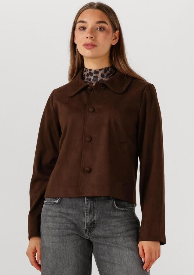 NEO NOIR Dames Jassen Nilo Suede Jacket Bruin - Foto 4