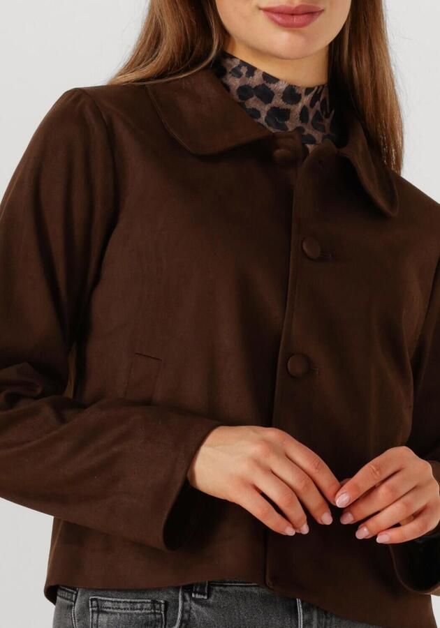 NEO NOIR Dames Jassen Nilo Suede Jacket Bruin - Foto 3