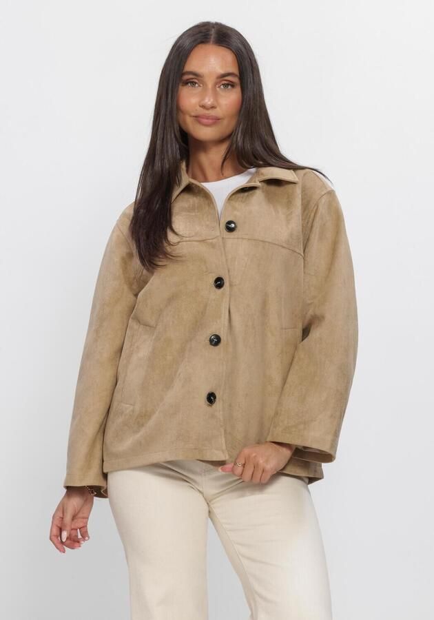 NEO NOIR Dames Jassen Ravina Faux Suede Jacket Camel