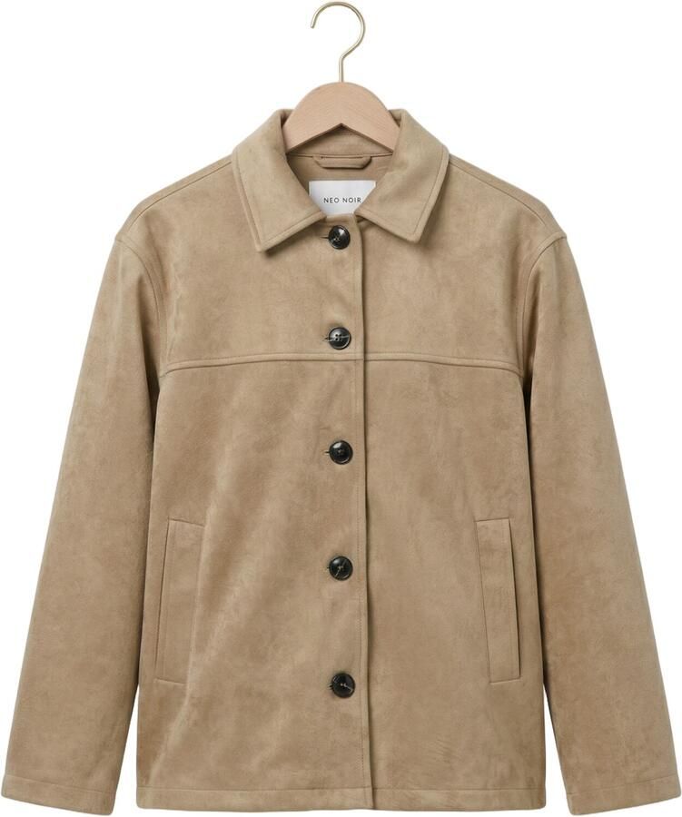 NEO NOIR Dames Jassen Ravina Faux Suede Jacket Camel - Foto 2