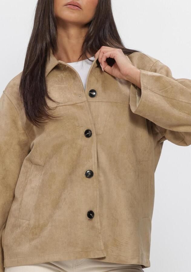NEO NOIR Dames Jassen Ravina Faux Suede Jacket Camel - Foto 3
