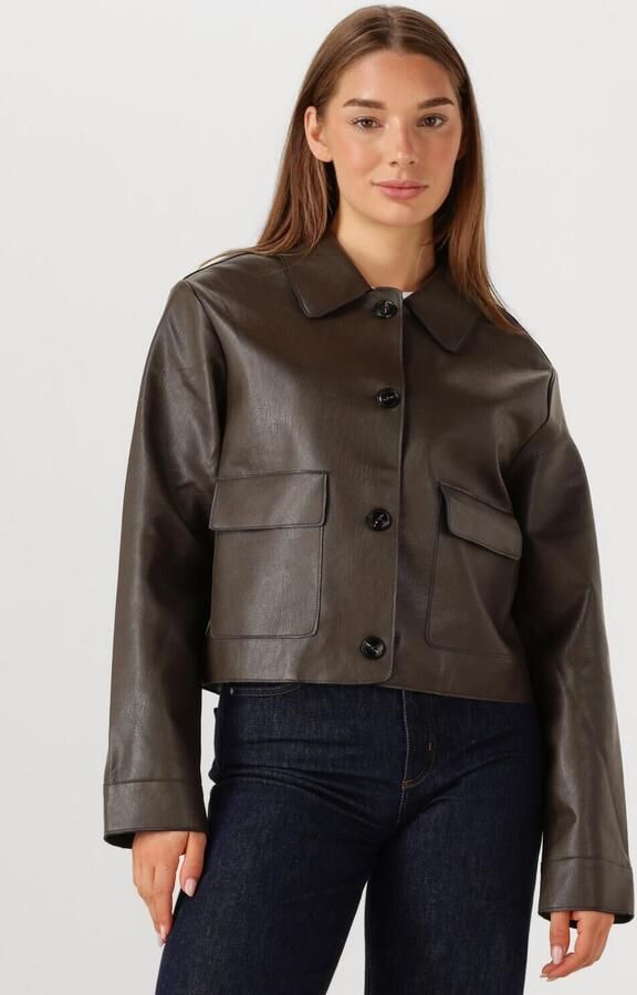 NEO NOIR Dames Jassen Romana Faux Pu Jacket Bruin - Foto 4