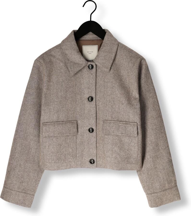 NEO NOIR Dames Jassen Romana Herringbone Jacket Taupe
