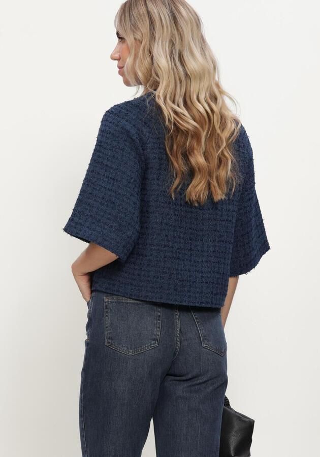 NEO NOIR Dames Jassen Rosella Boucle Mini Jacket Donkerblauw - Foto 3