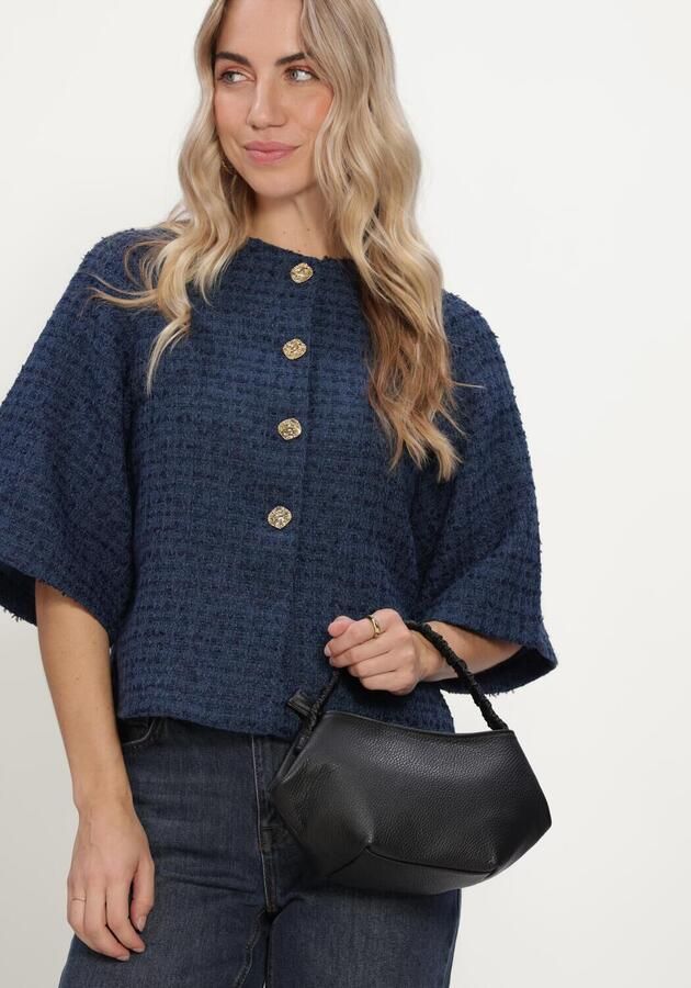 NEO NOIR Dames Jassen Rosella Boucle Mini Jacket Donkerblauw - Foto 4