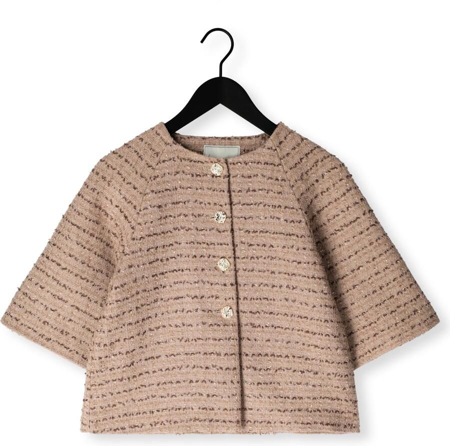 NEO NOIR Dames Jassen Rosella Boucle Mini Jacket Zand - Foto 2