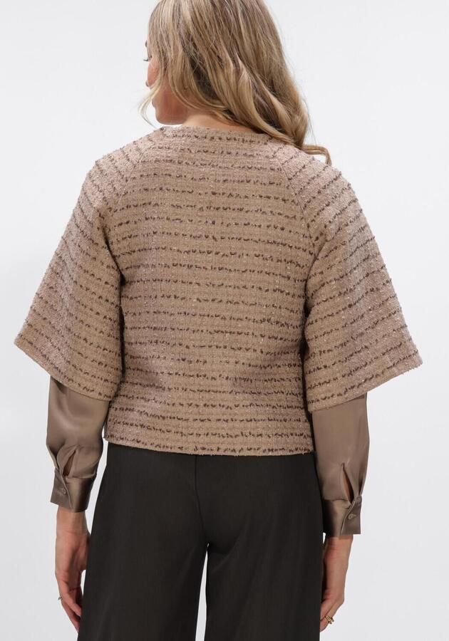 NEO NOIR Dames Jassen Rosella Boucle Mini Jacket Zand - Foto 3