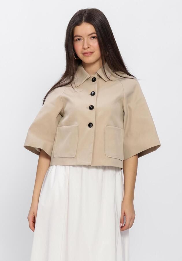 NEO NOIR Dames Jassen Rosemma Trench Mini Jacket Beige