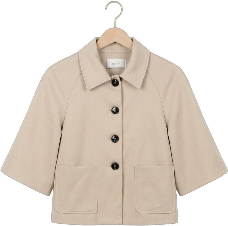 NEO NOIR Dames Jassen Rosemma Trench Mini Jacket Beige - Foto 2