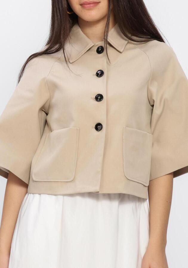 NEO NOIR Dames Jassen Rosemma Trench Mini Jacket Beige - Foto 4