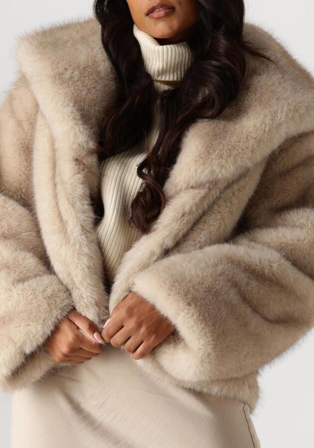 NEO NOIR Dames Jassen Stephanie Faux Fur Jacket Beige - Foto 3