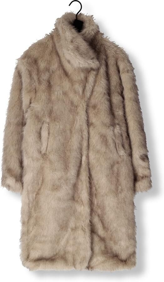 NEO NOIR Dames Jassen Stephanie Faux Fur Long Jacket Beige - Foto 3