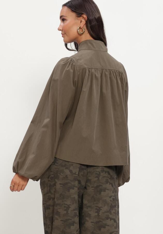 NEO NOIR Dames Jassen Tirsa Twill Jacket Khaki - Foto 3