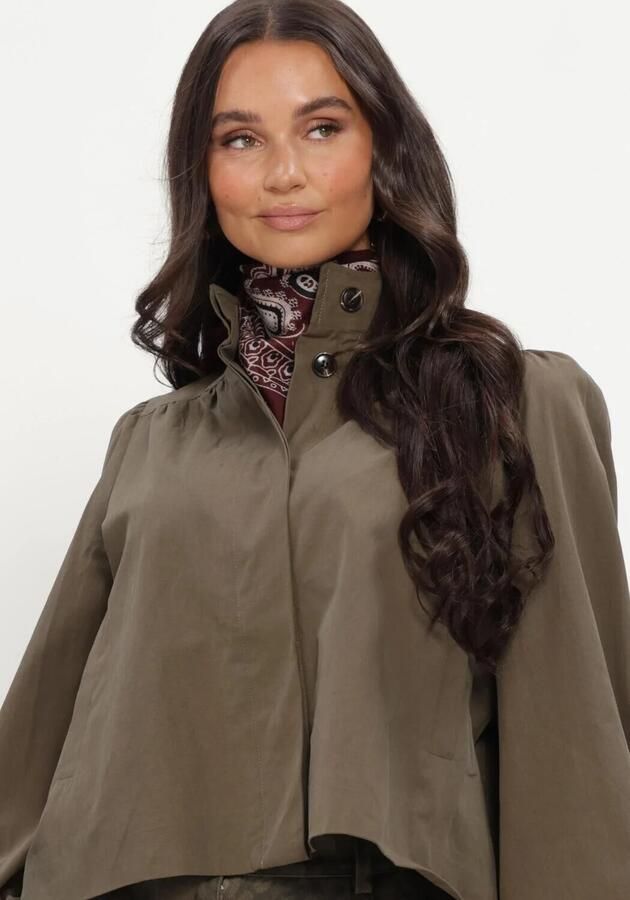 NEO NOIR Dames Jassen Tirsa Twill Jacket Khaki - Foto 4