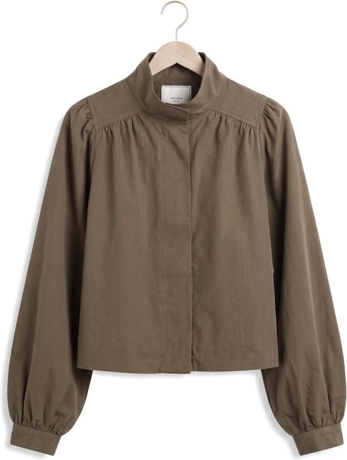 NEO NOIR Dames Jassen Tirsa Twill Jacket Khaki - Foto 2