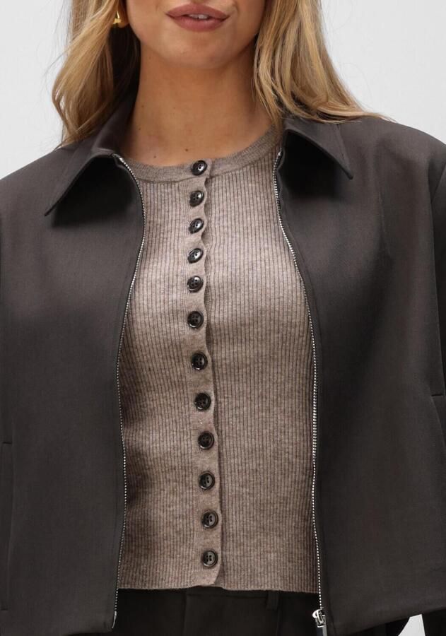 NEO NOIR Dames Jassen Vianney Structure Jacket Donkergrijs - Foto 3