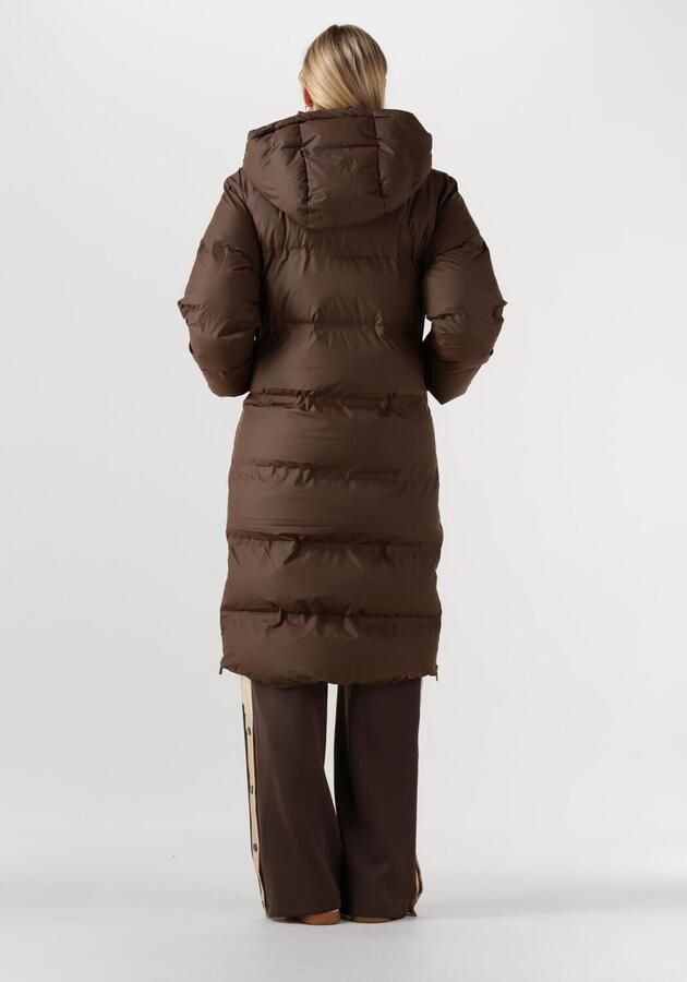 NEO NOIR Gewatteerde lange jas met capuchon model 'Viviana'