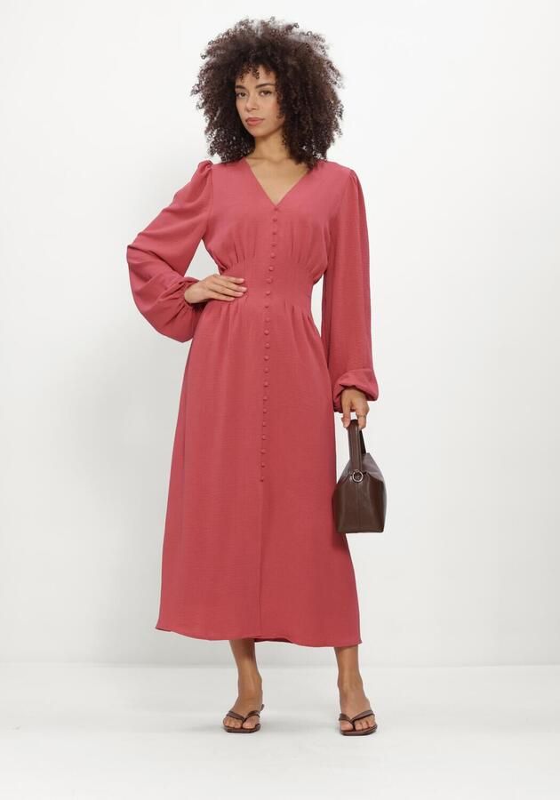 NEO NOIR Dames Jurken Annelie Solid Crepe Dress Rood