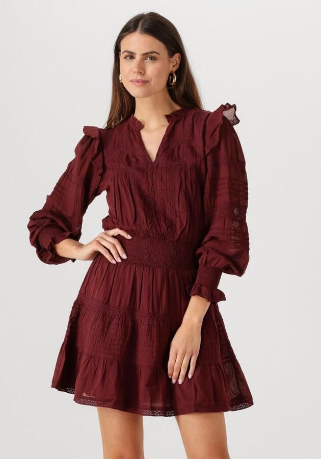 NEO NOIR Dames Jurken Aran S Voile Dress Bordeaux - Foto 4