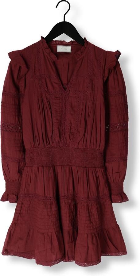NEO NOIR Dames Jurken Aran S Voile Dress Bordeaux - Foto 3