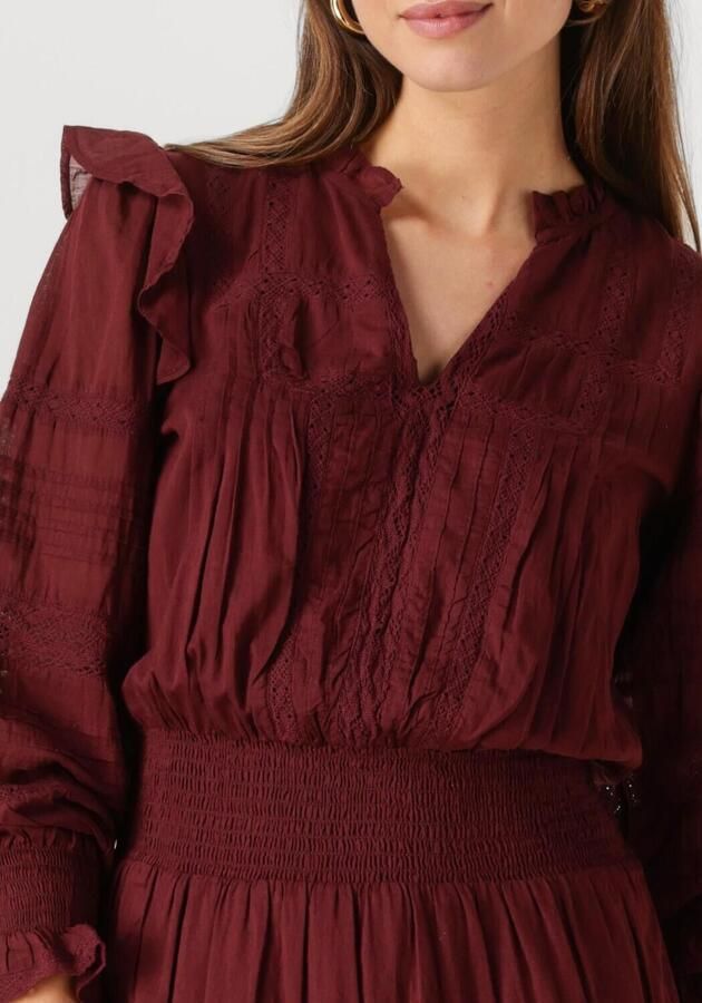 NEO NOIR Dames Jurken Aran S Voile Dress Bordeaux