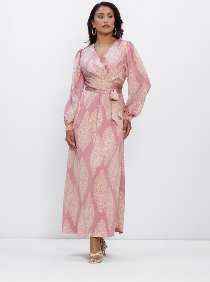 NEO NOIR Dames Jurken Bretti Paisley Drop Dress Roze