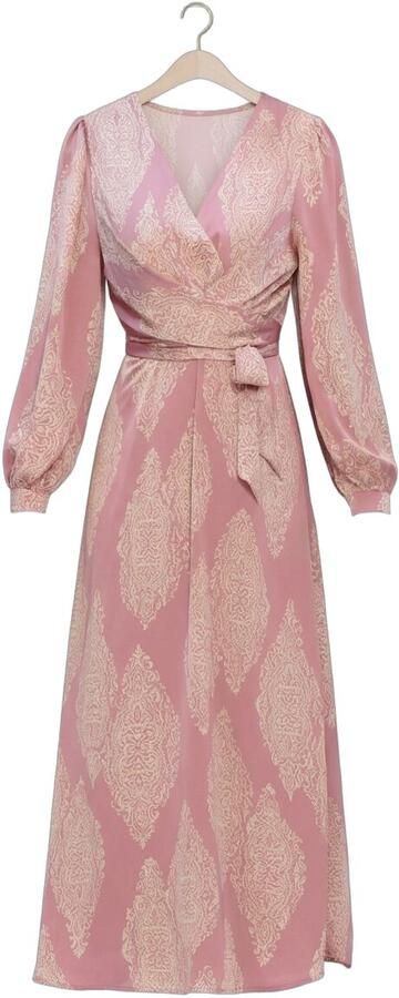 NEO NOIR Dames Jurken Bretti Paisley Drop Dress Roze - Foto 4