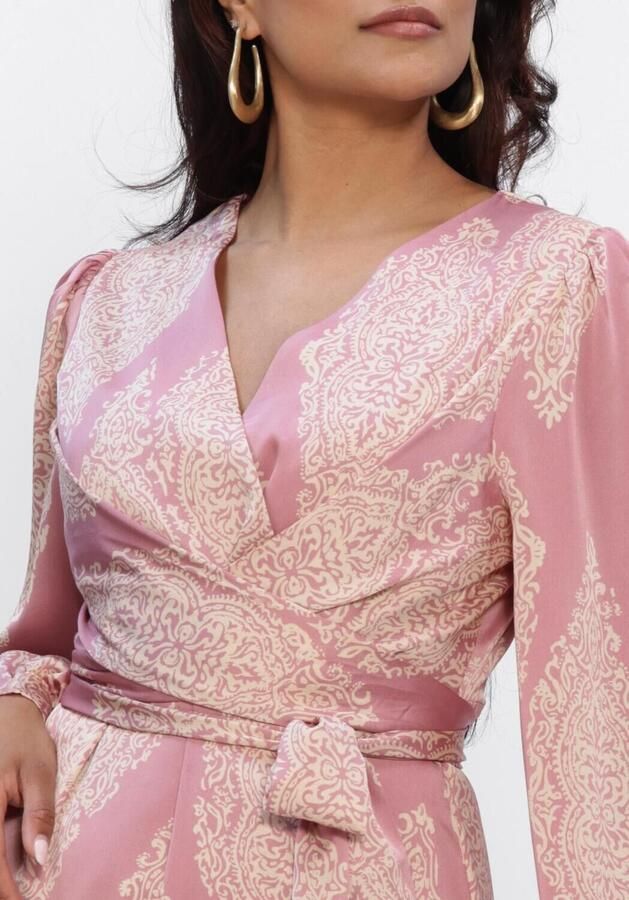 NEO NOIR Dames Jurken Bretti Paisley Drop Dress Roze - Foto 3