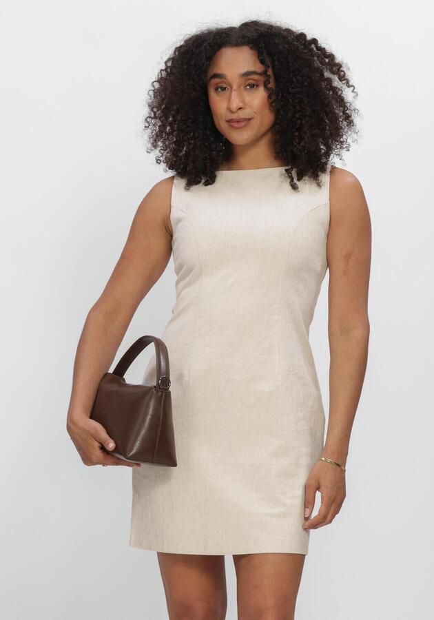 NEO NOIR Dames Jurken Bruna Ramie Dress Ecru