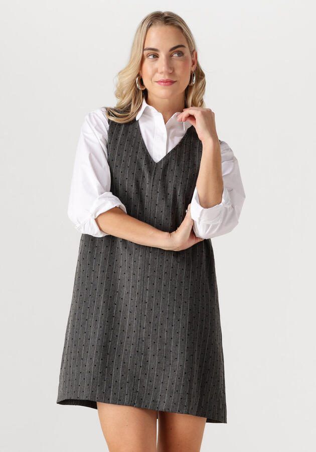 NEO NOIR Dames Jurken Caila Mini Dot Dress Grijs